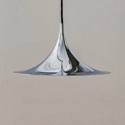 GUBI Semi pendant light, Ø 30 cm, chrome