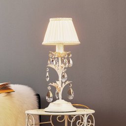 ONLI Karen table lamp, height 40 cm, ivory