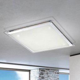 Globo Rena LED ceiling light, remote control, square