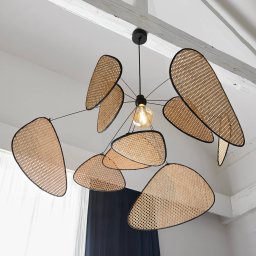 MARKET SET Screen XL pendant light, 60 cm, natural, rattan