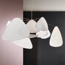 MARKET SET Screen XL pendant light, 60 cm, white, paper