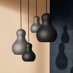 FRITZ HANSEN Calabash P2 pendant light, matt grey