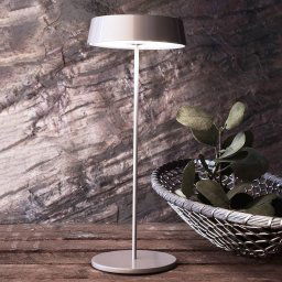 Deko-Light Miram LED table lamp, battery, dimmable, grey