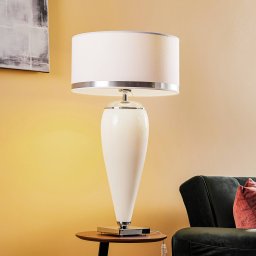 Argon Lund table lamp, white/opal, height 70 cm