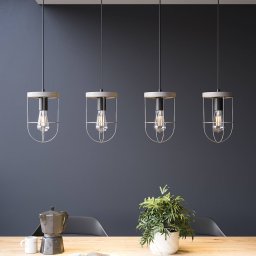 Envostar Neptuna pendant light, 4-bulb linear