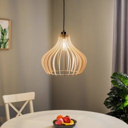 Envostar Faje pendant light, birch plywood, 1-bulb