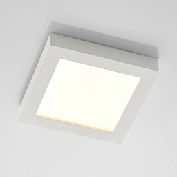 Prios LED ceiling light Alette, white, 22.7 cm, 18W, dimmable