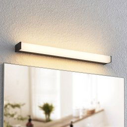 Lindby Ulisan LED bathroom light, angular 58.8 cm