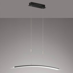 FISCHER & HONSEL Metis LED hanging light dimmable, CCT, black, 90cm