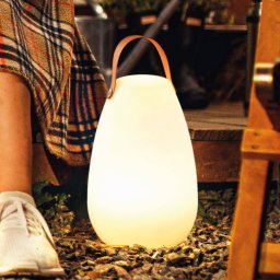 FH Lighting LED table lamp Ruby with RGB colour change, Ø 18 cm