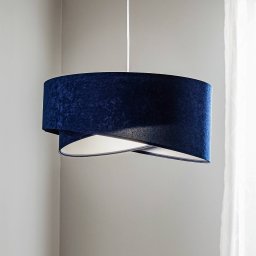 Maco Design Vivien pendant light, two-tone, blue/silver