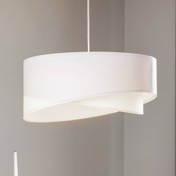 Maco Design Vivien pendant light in white velour