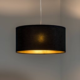 Maco Design Salina pendant light, black/gold, Ø 50cm
