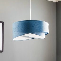 Maco Design Vivien pendant lamp, two-tone, light blue/white