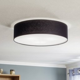 TK Lighting Rondo ceiling light, black, Ø 50 cm