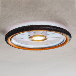 Evotec Wheel LED ceiling light, RGB, black