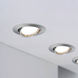 Paulmann Base GU10 recessed spotlight 3-set, iron