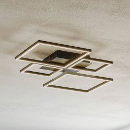 Briloner LED ceiling light Frame, CCT, 4-bulb, black