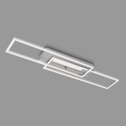 Briloner Frame Mid LED ceiling light, 3,000 K, aluminium