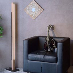 Deko-Light Madera LED floor lamp made of oak, dimmable