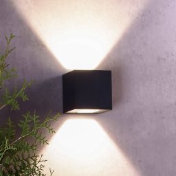 Deko-Light LED outdoor wall light Jabbah, dark grey, up/down