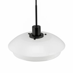 Dyberg Larsen DL31 hanging lamp, glass, black