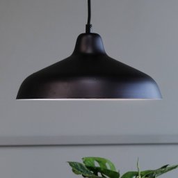 Dyberg Larsen Futura pendant, black/white, Ø 40 cm