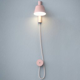 Prandina Bima W1 USB LED wall light, pink
