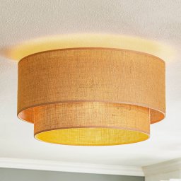 Euluna Boho jute ceiling light natural brown Ø45cm