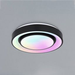 Globo Sully LED ceiling light RGBW remote control black