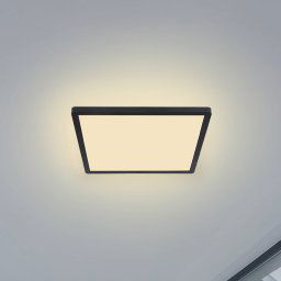 Globo Sapana LED ceiling light, angular, dimmable, black