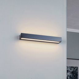 MCJ Mera LED wall light, width 40cm, black, 3000K