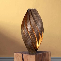 Gofurnit Ardere table lamp, walnut, height 60 cm