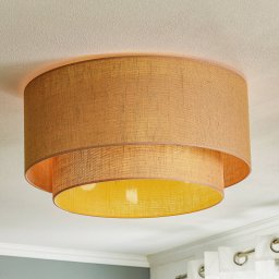 Euluna Boho jute ceiling light natural brown Ø60cm