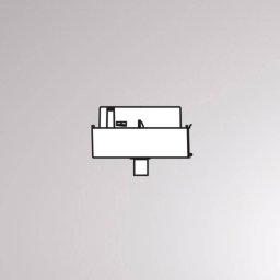 Molto Luce Hanging light adapter for Volare track, white