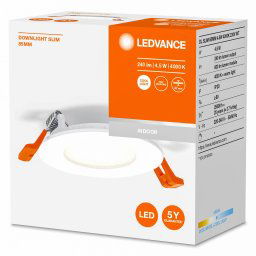 LEDVANCE Recess Slim LED recessed light Ø8.5cm 4000K