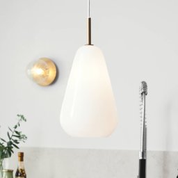 Nuura Aps Nuura Anoli 1 pendant light, 1-bulb, Ø 19 cm, white