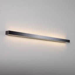 MCJ Mera LED wall light, width 120cm, black, 3000K