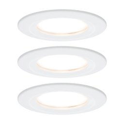 Paulmann LED recessed spotlight Nova Coin 3 white round dimmable