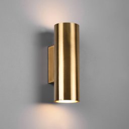Trio Lighting Marley wall light, antique brass, Up & Down