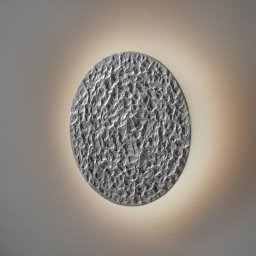 Holländer LED wall light Meteor, Ø 27 cm, silver