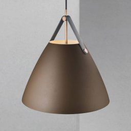 DFTP by Nordlux Hanging light Strap with metal shade beige, 36 cm