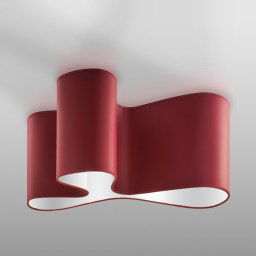 Sil-Lux Designer ceiling light Mugello red/white