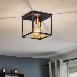 Lucide Ruben ceiling light, black