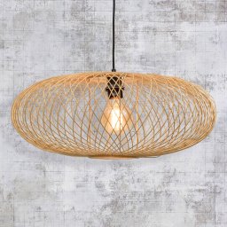 GOOD & MOJO Cango hanging light, ellipse, natural
