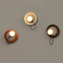 Milan Iluminación Milan Wire wall light Ø 24 cm mink-coloured