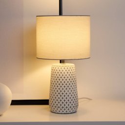 Pauleen Pretty Purity table lamp, concrete base