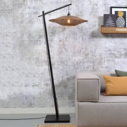 GOOD & MOJO Bali floor lamp black frame Ø60cm
