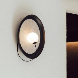Milan Iluminación Milan Wire wall light Ø 38 cm anthracite