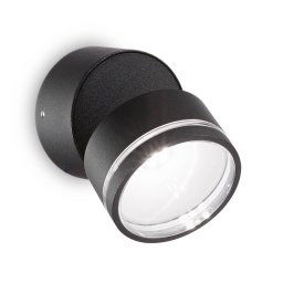 Ideallux Ideal Lux Omega Round LED wall lamp 4,000 K black